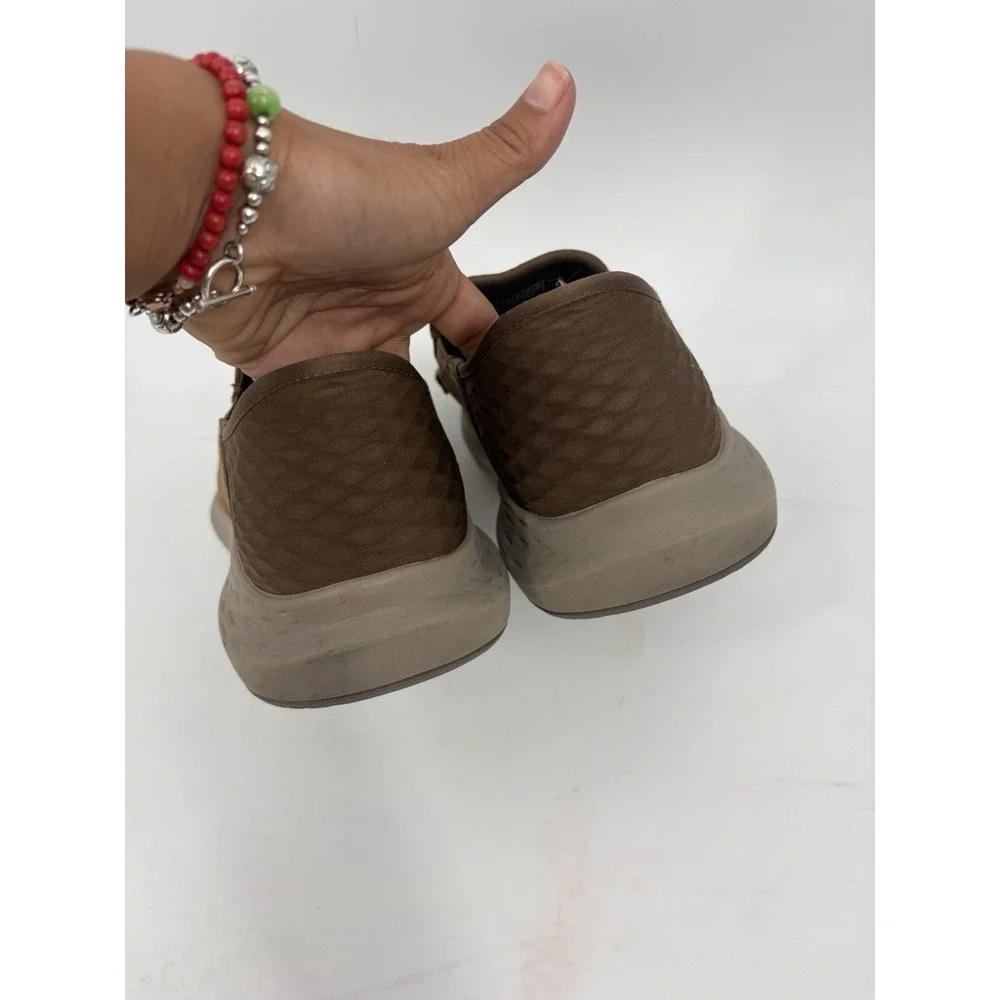 Skechers Shoes Mens 9 Slip-ins Parson Oswin Brown Leather Slip On 204866